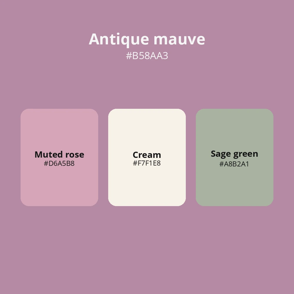 Mauve color palette 3