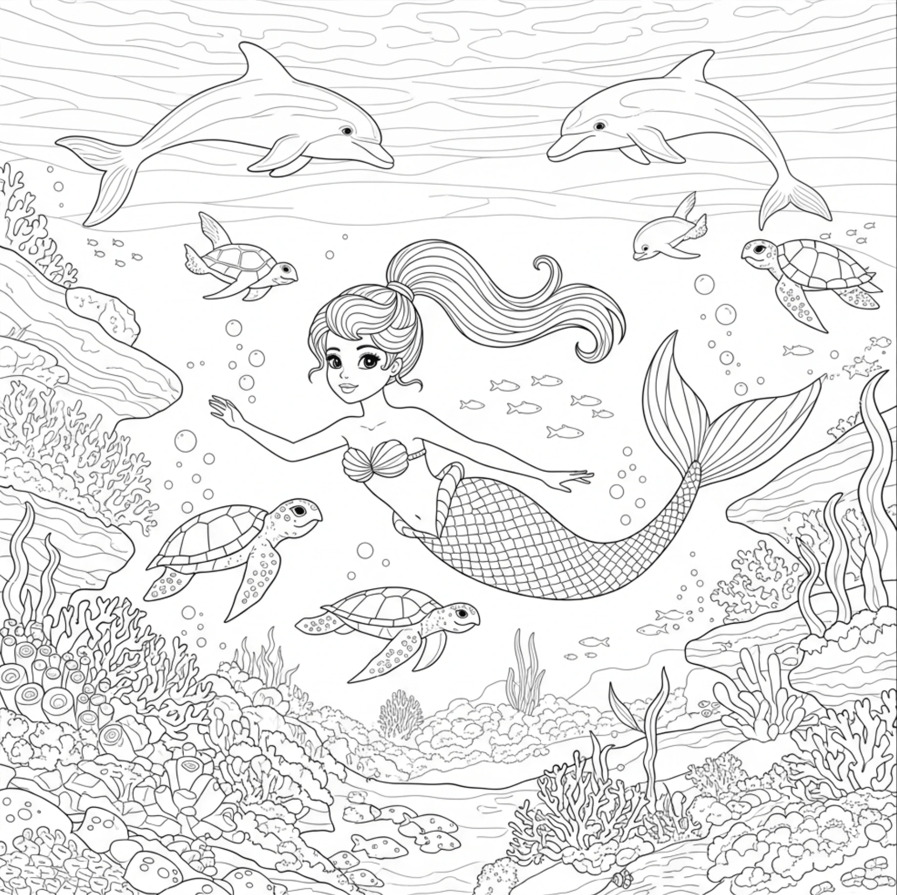 Meerjungfrau Schildkröten