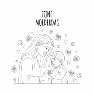 Een moeder en haar kind houden elkaars handen vast