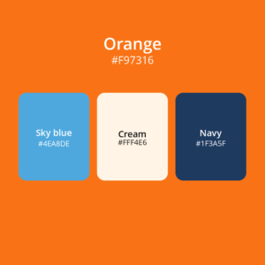 Orange color palette 1