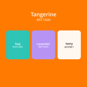 Orange color palette 2