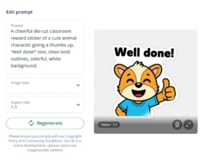 Quillbot Sticker Generator example 1