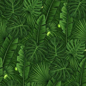 Tropical leaves pattern