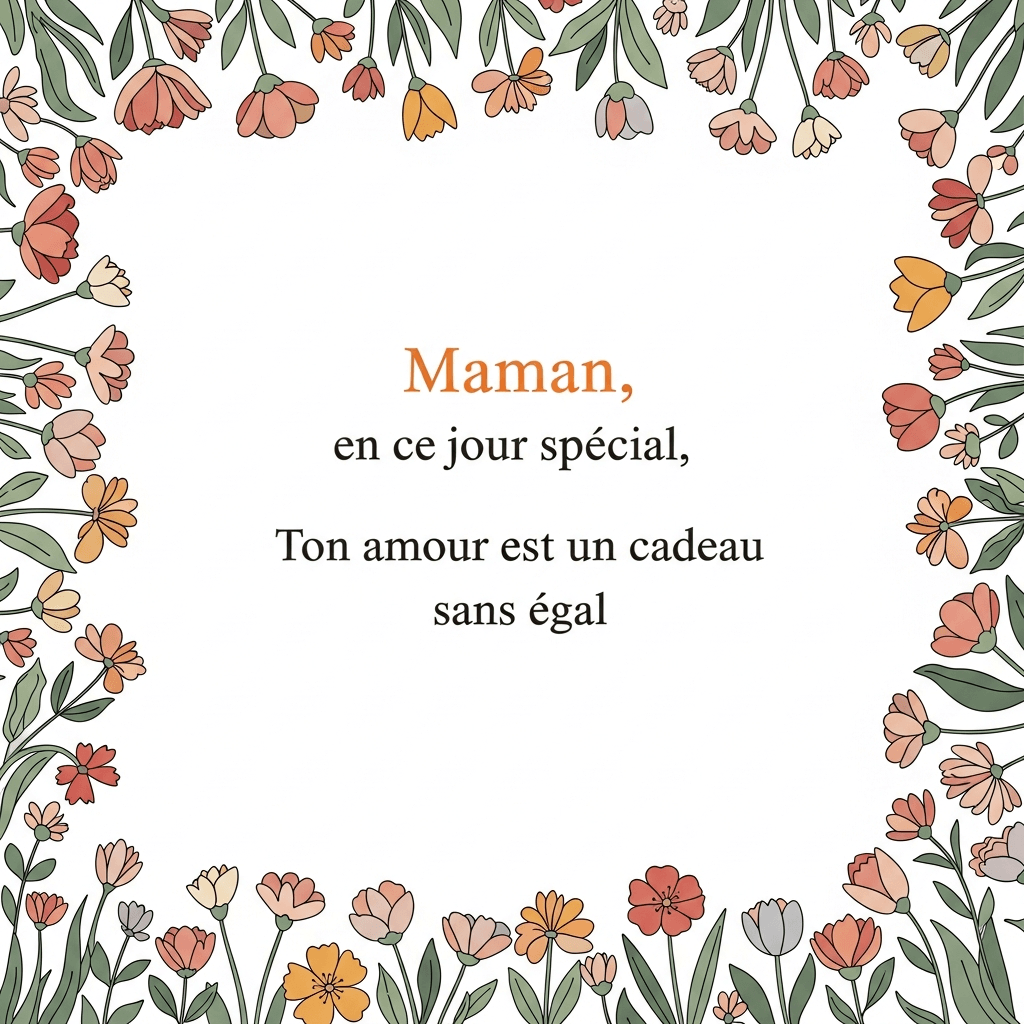 bonne fête maman poème