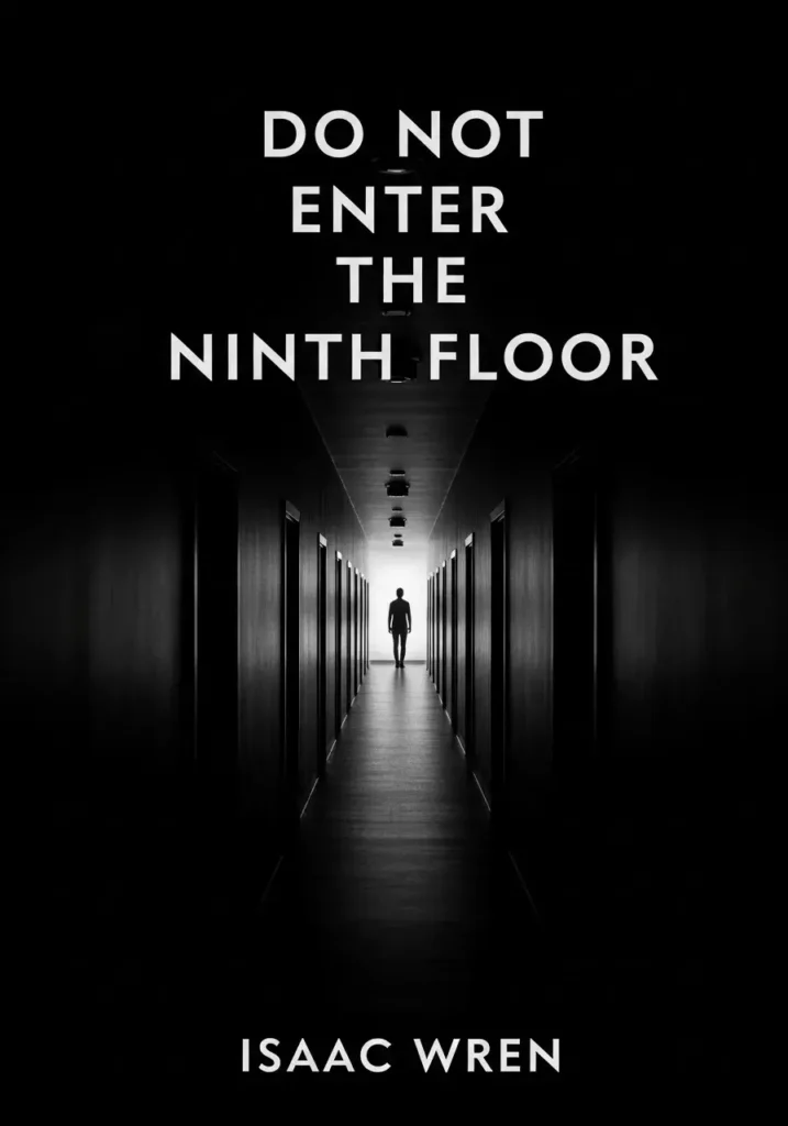 An AI-generated book cover for a horror book about a mysterious building