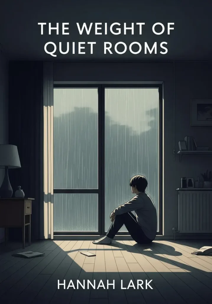 An AI-generated book cover for a literary fiction book about a grieving man