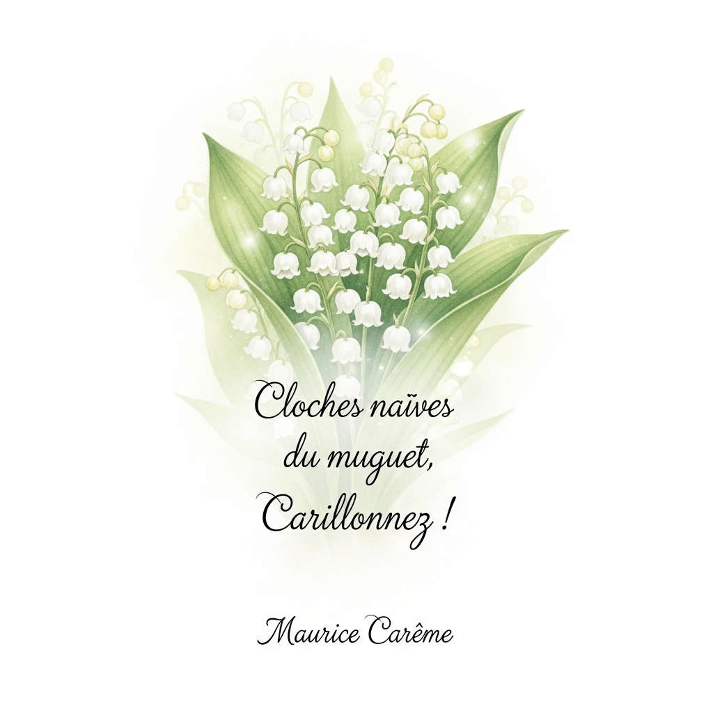 carte muguet poème