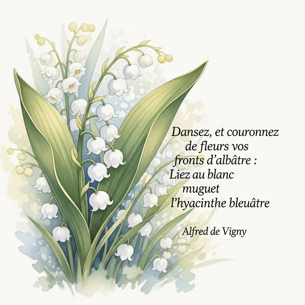 carte muguet poème de vigny