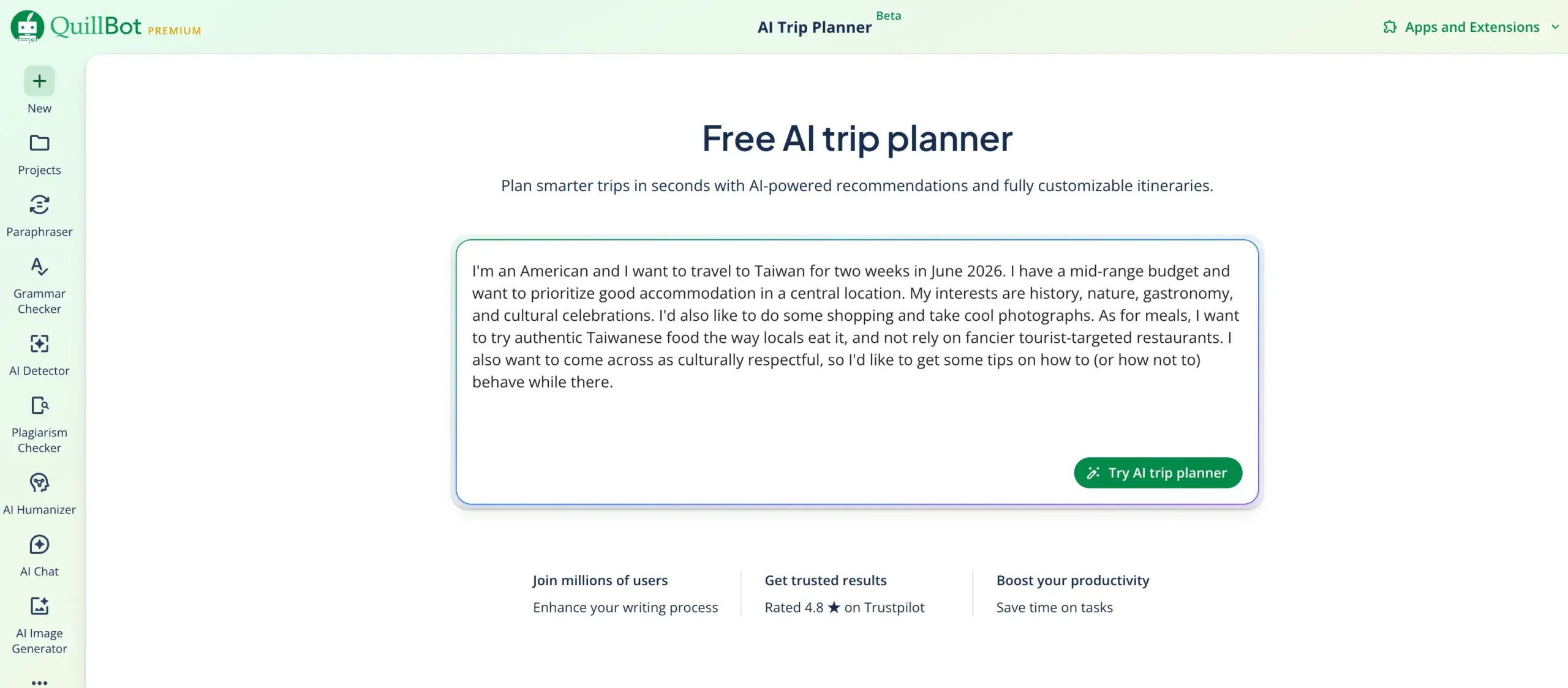 How to Use AI Trip Planner | Tips & Examples