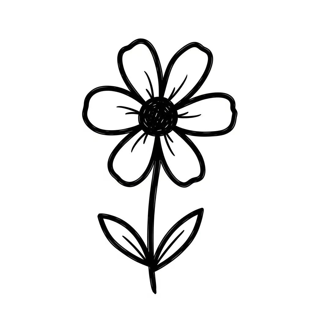 einfache Blume