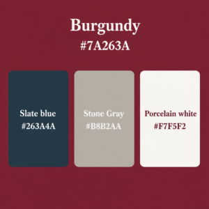 Burgundy color palette 2