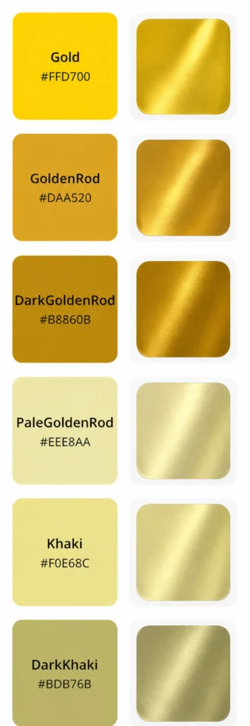Gold color code