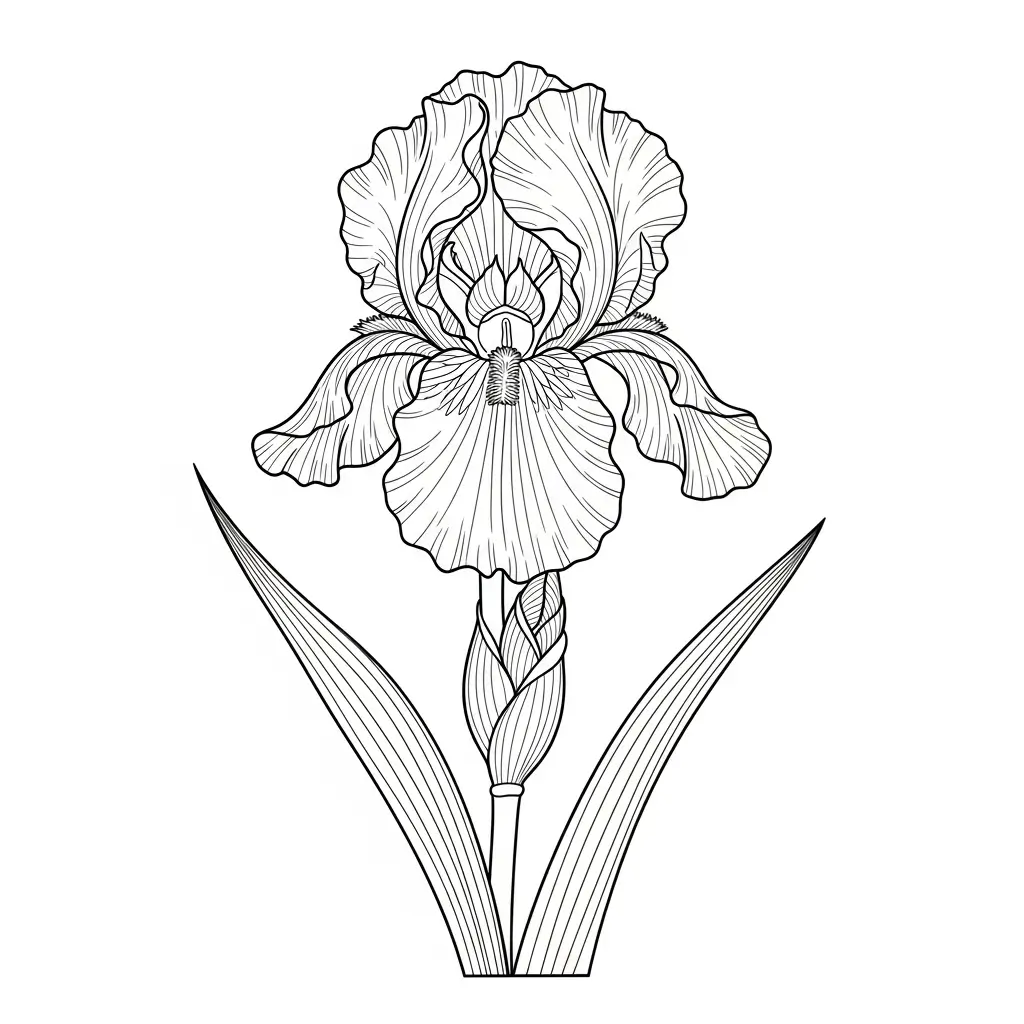 Iris-Blume