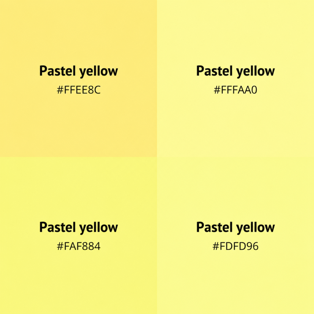 Pastel yellow hex code