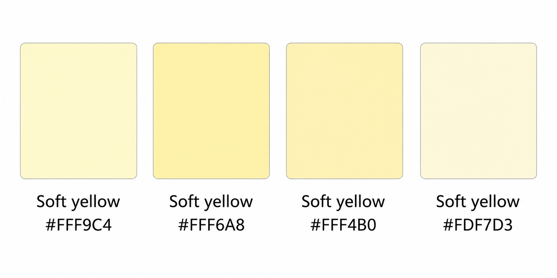 Soft yellow hex code