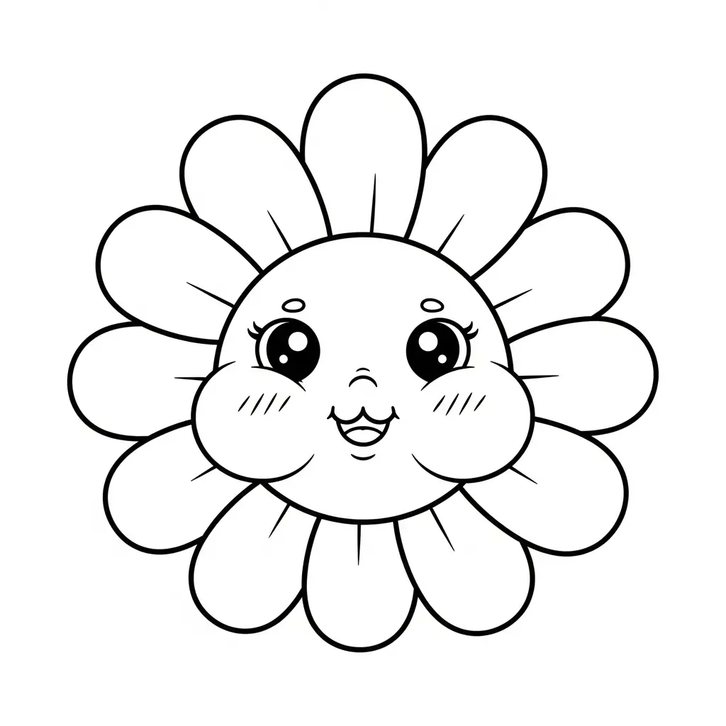 Sonnenblume Ausmalbild