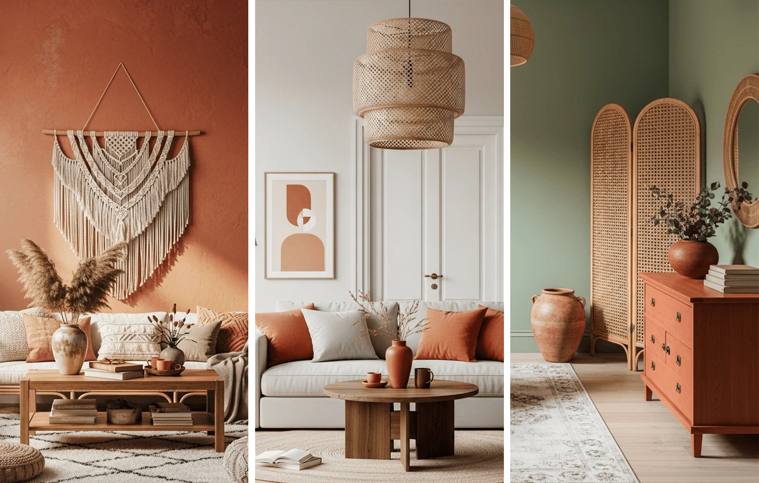 Terracotta mit Naturfarben