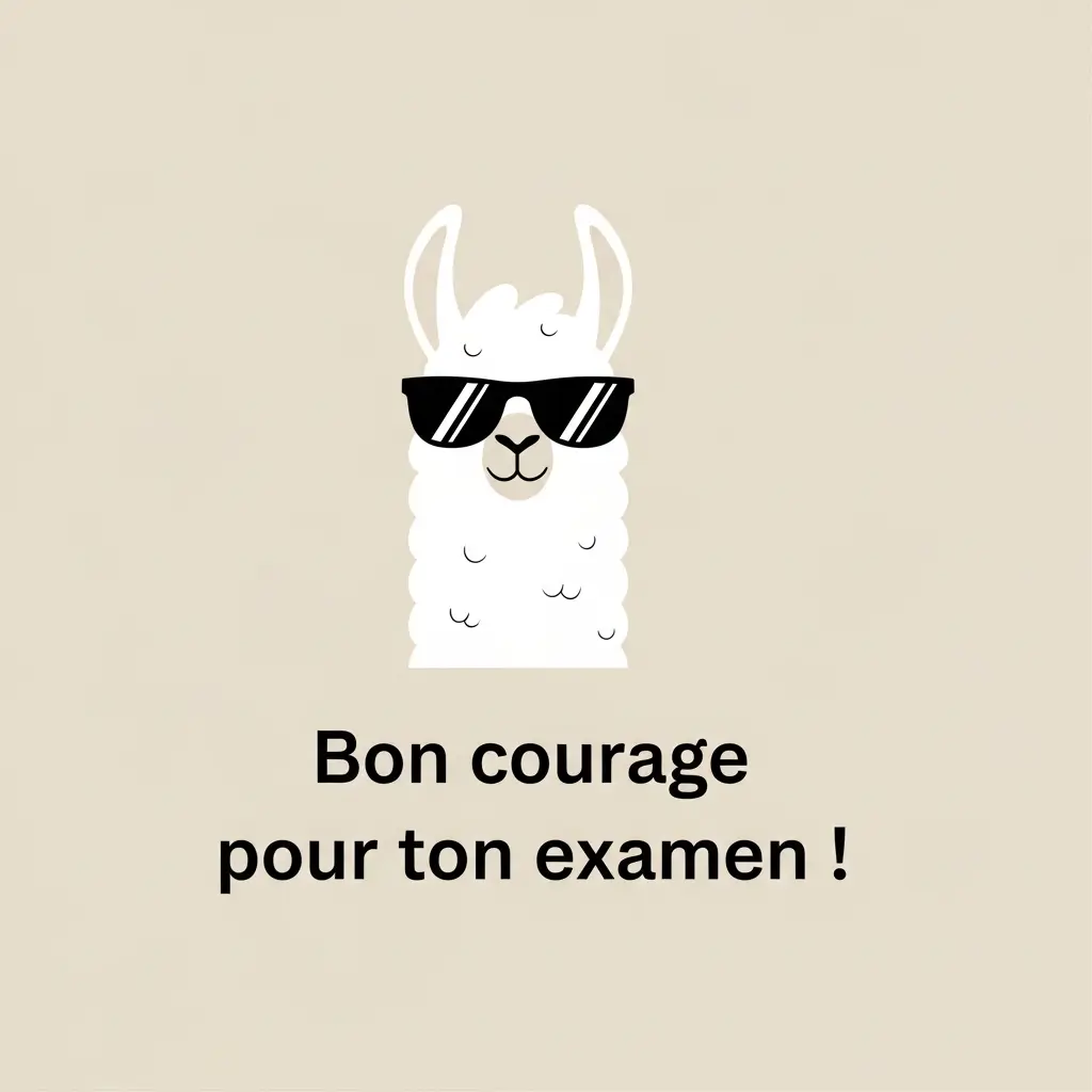 bon courage message