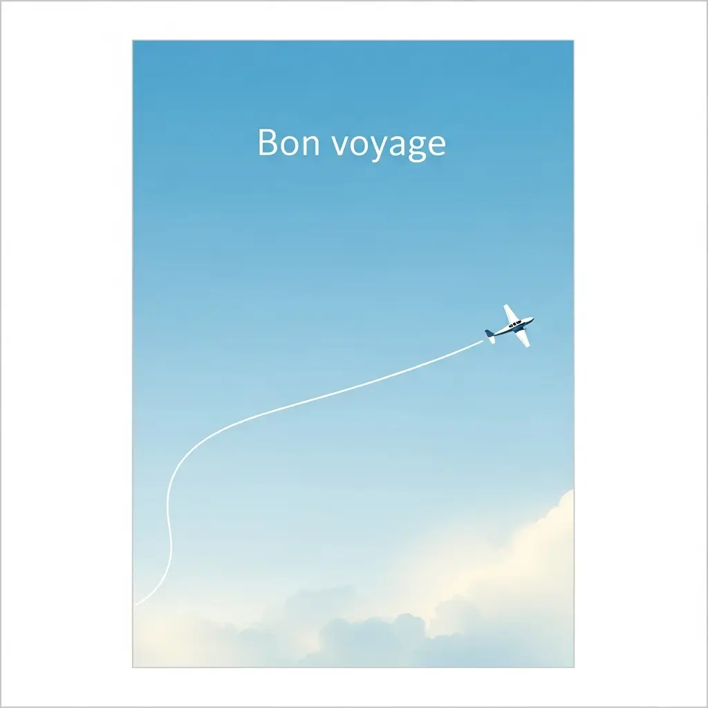 bon voyage message
