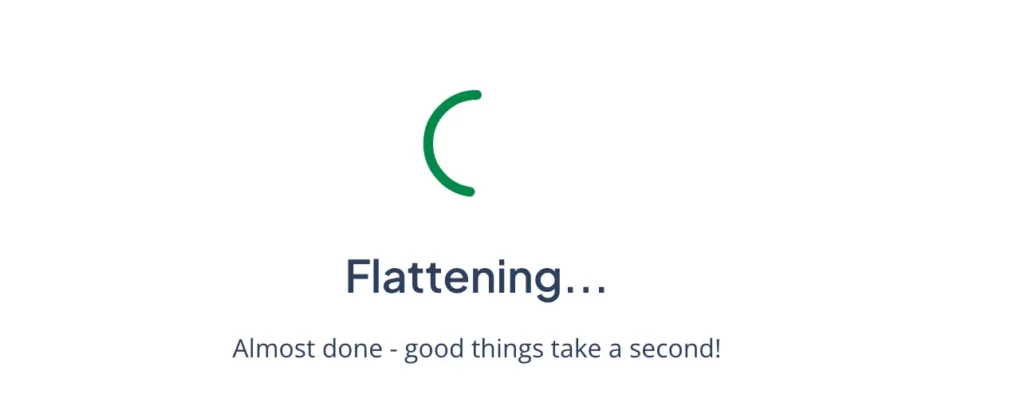 flattening step for flatten pdf tool