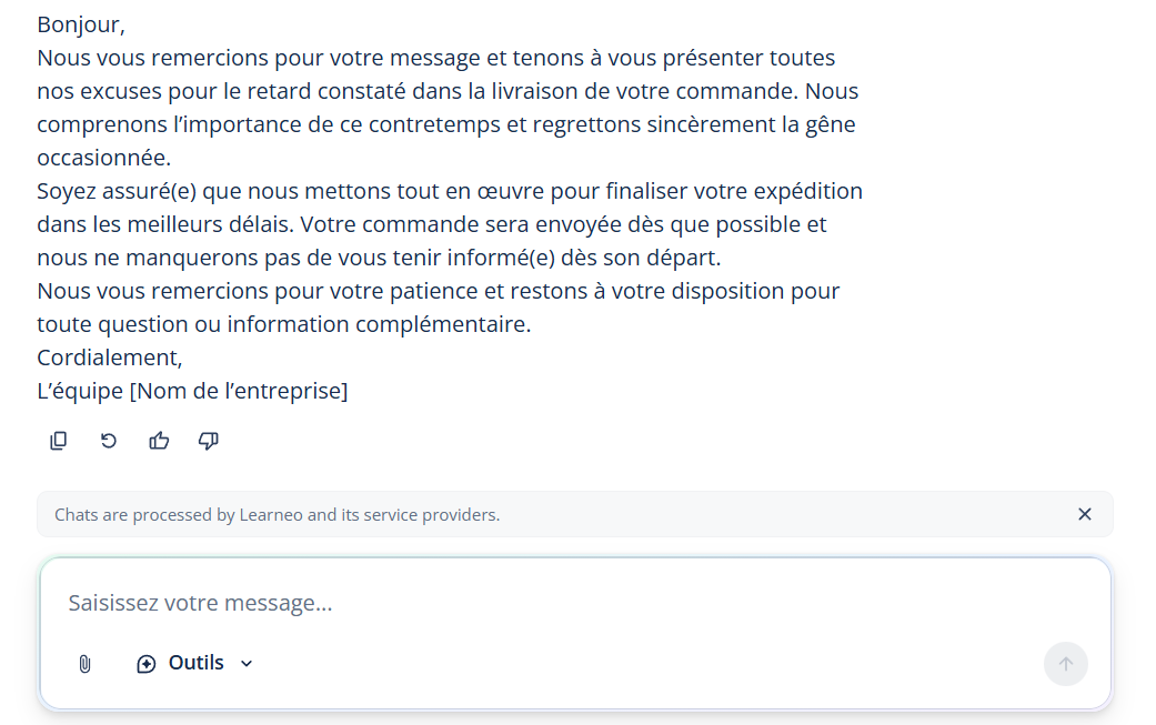 générateur réponses