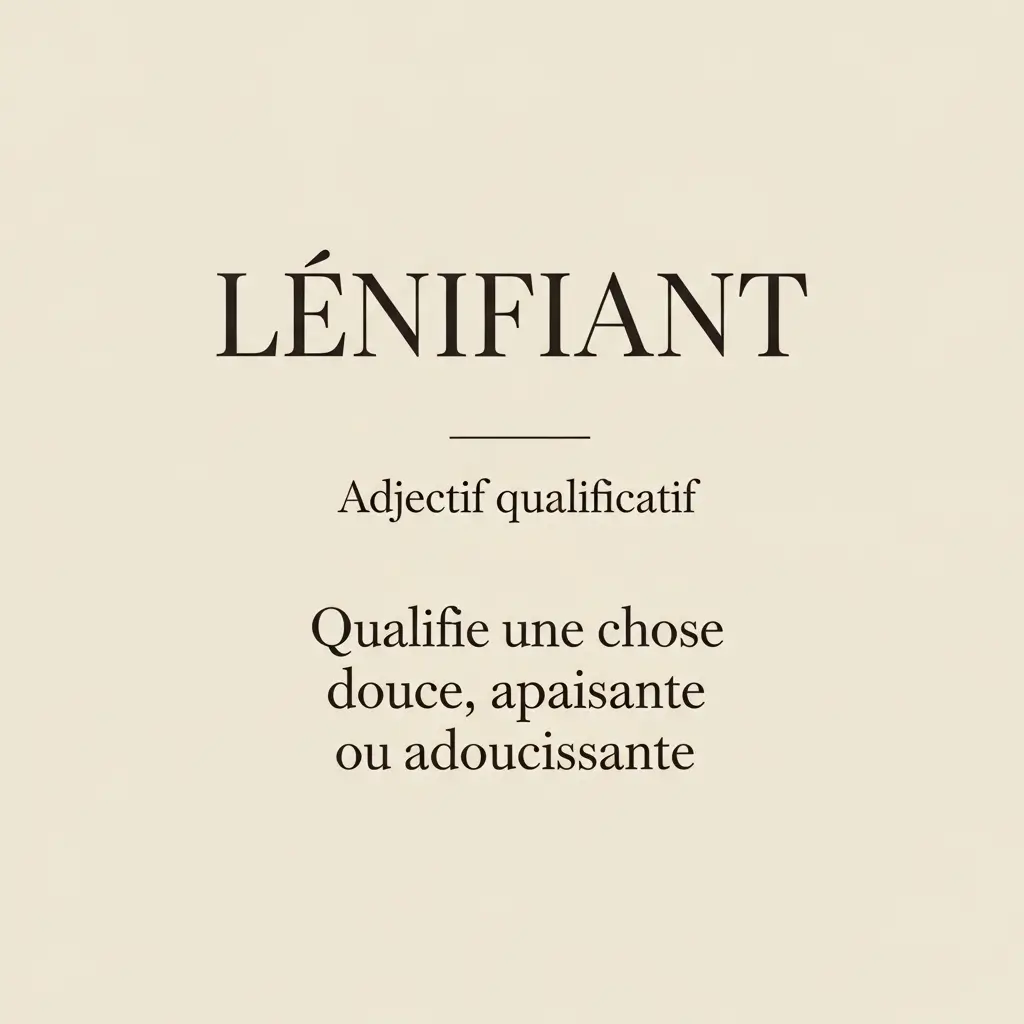 lénifiant définition