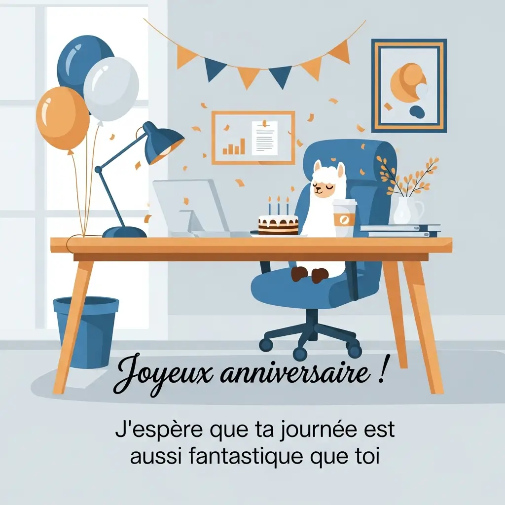 message anniversaire collègue