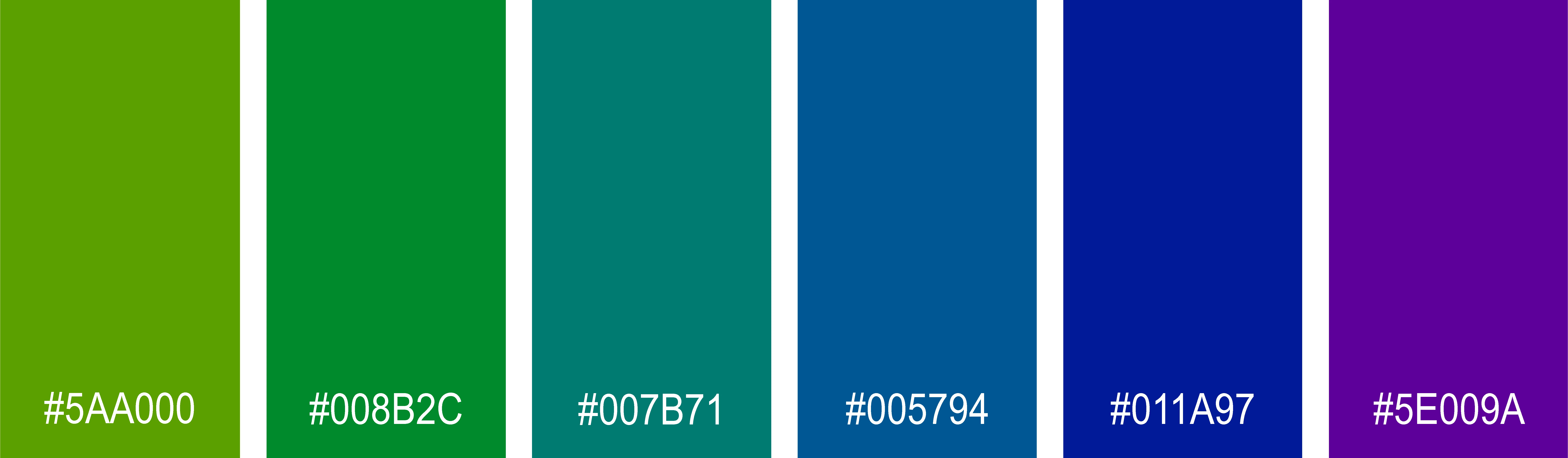 Dunkle kalte Farben Farbpalette
