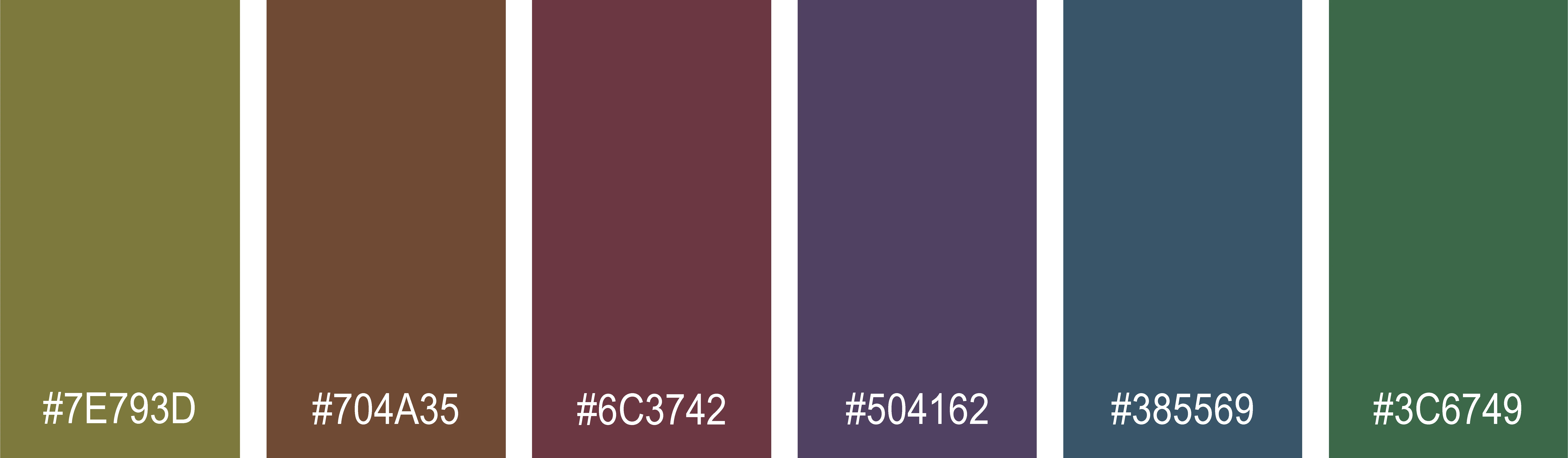 Farbpalette gedeckte Farben dunkel