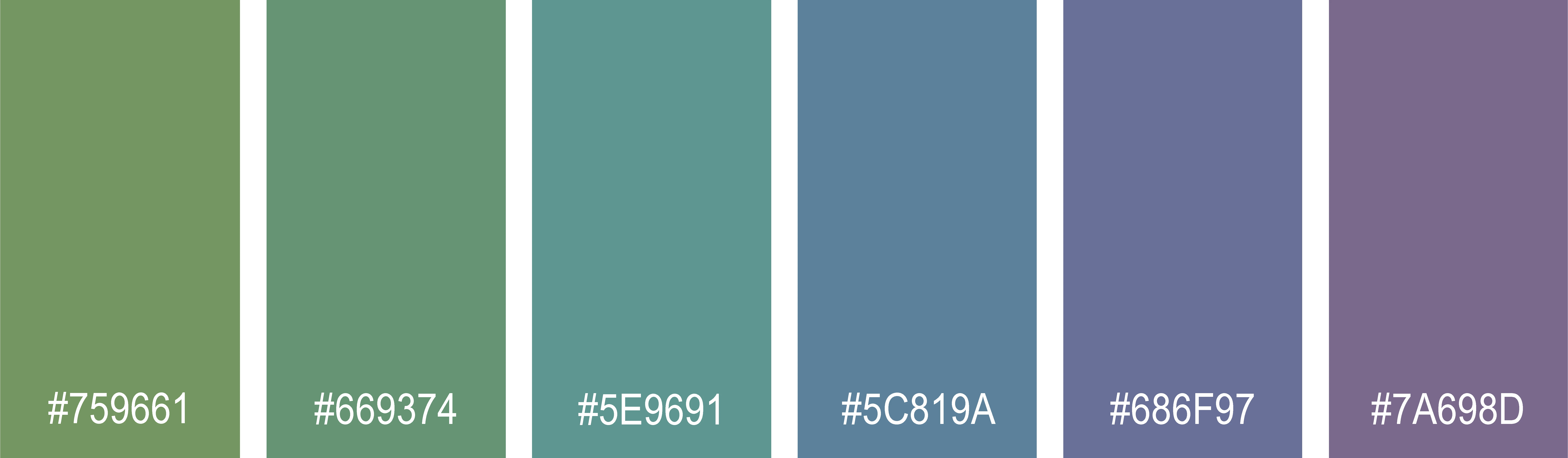 Farbpalette gedeckte Farben kühl