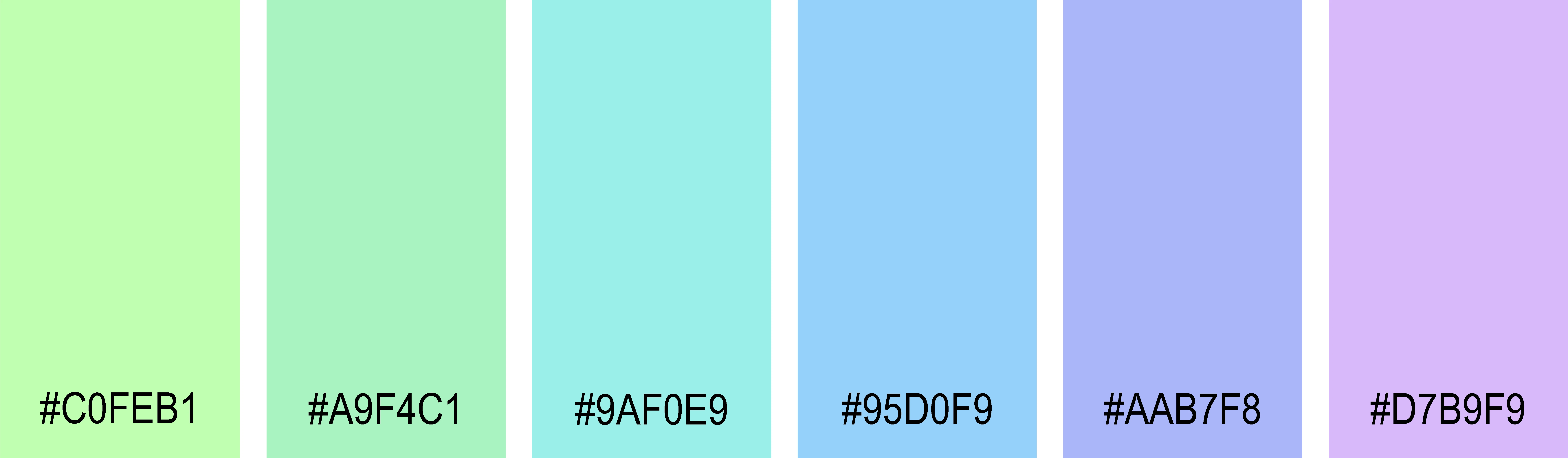 Kalte Pastellfarben Farbpalette