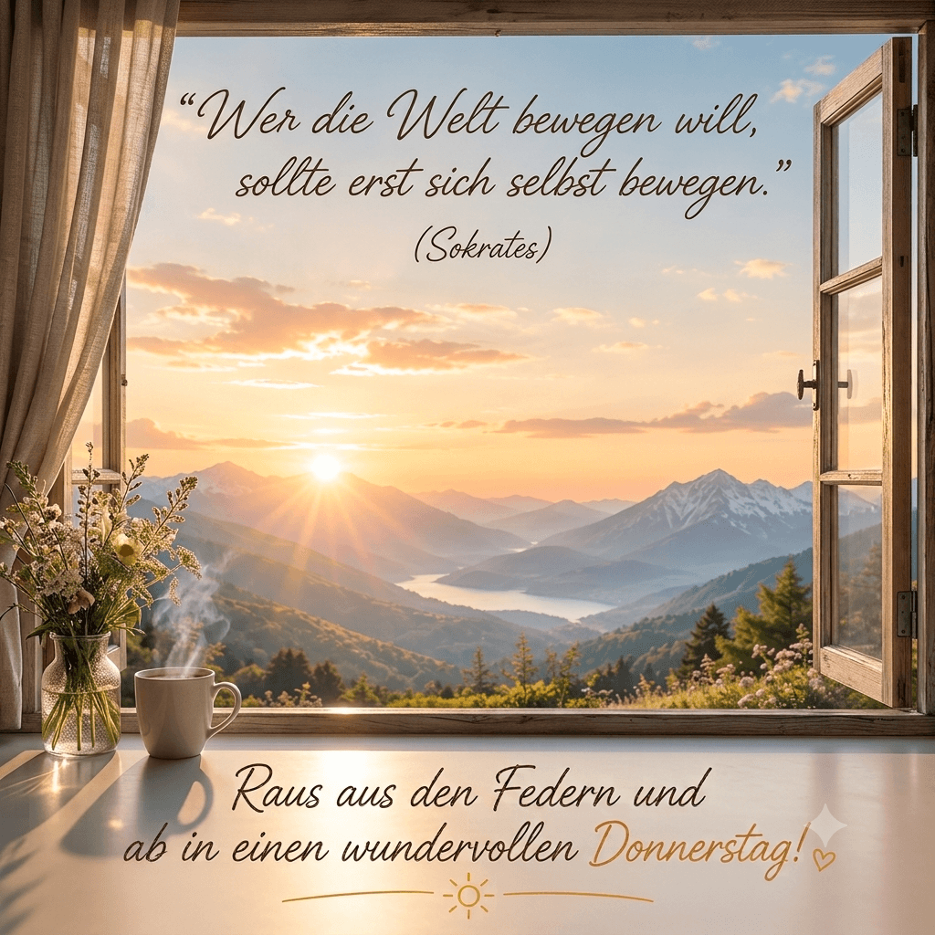 Berglandschaft mit Sonnenaufgang