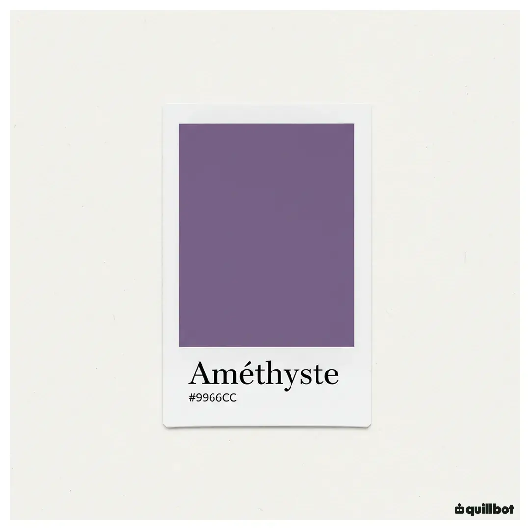 améthyste couleur