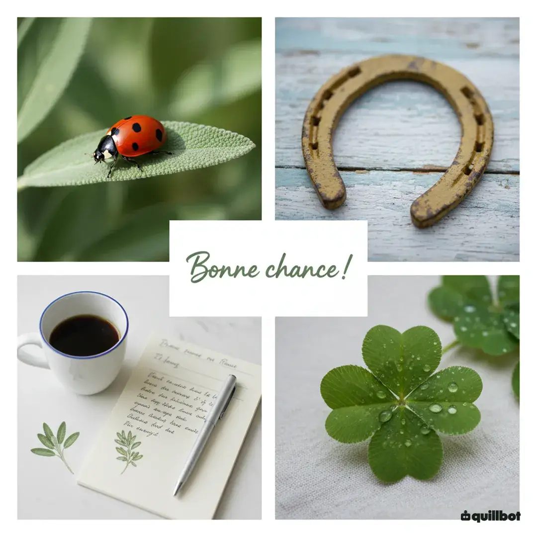 bonne chance message