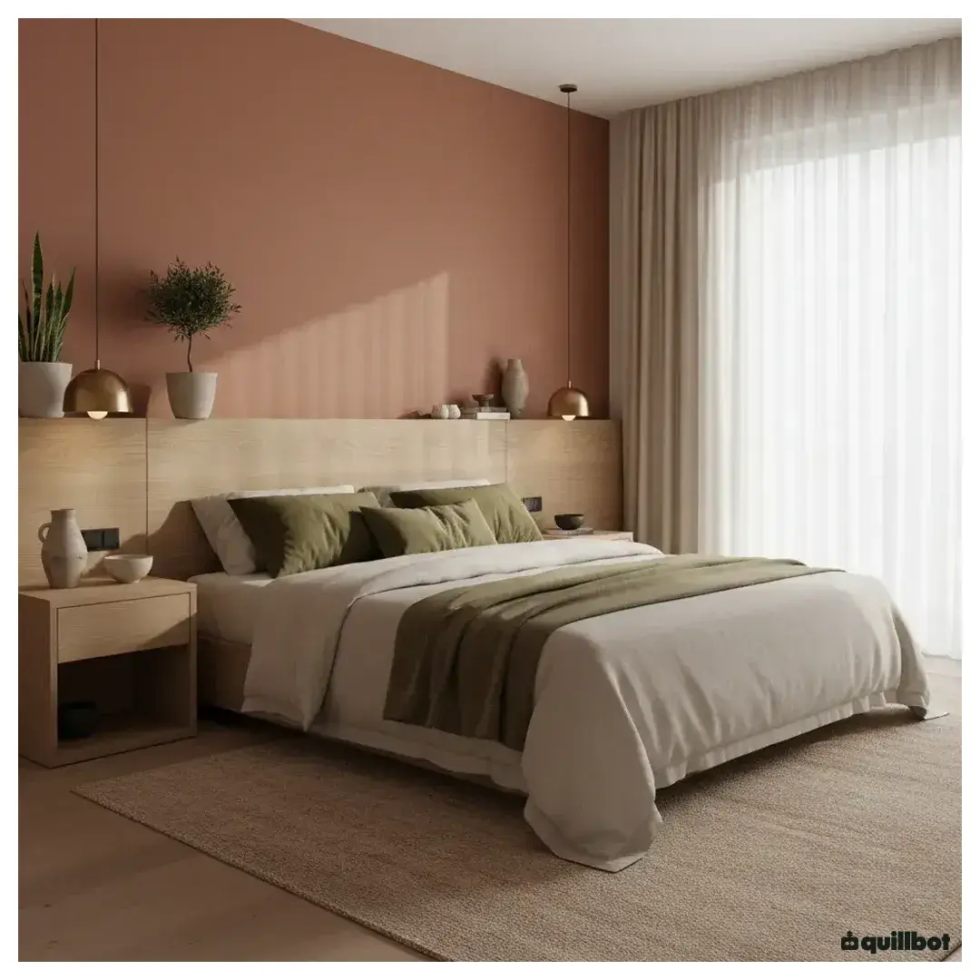 chambre a coucher terracotta