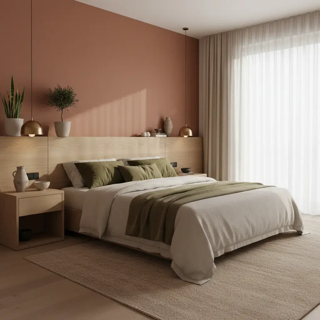 chambre a coucher terracotta