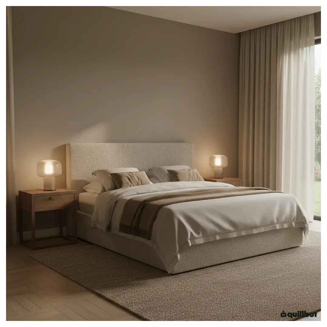 chambre couleur taupe
