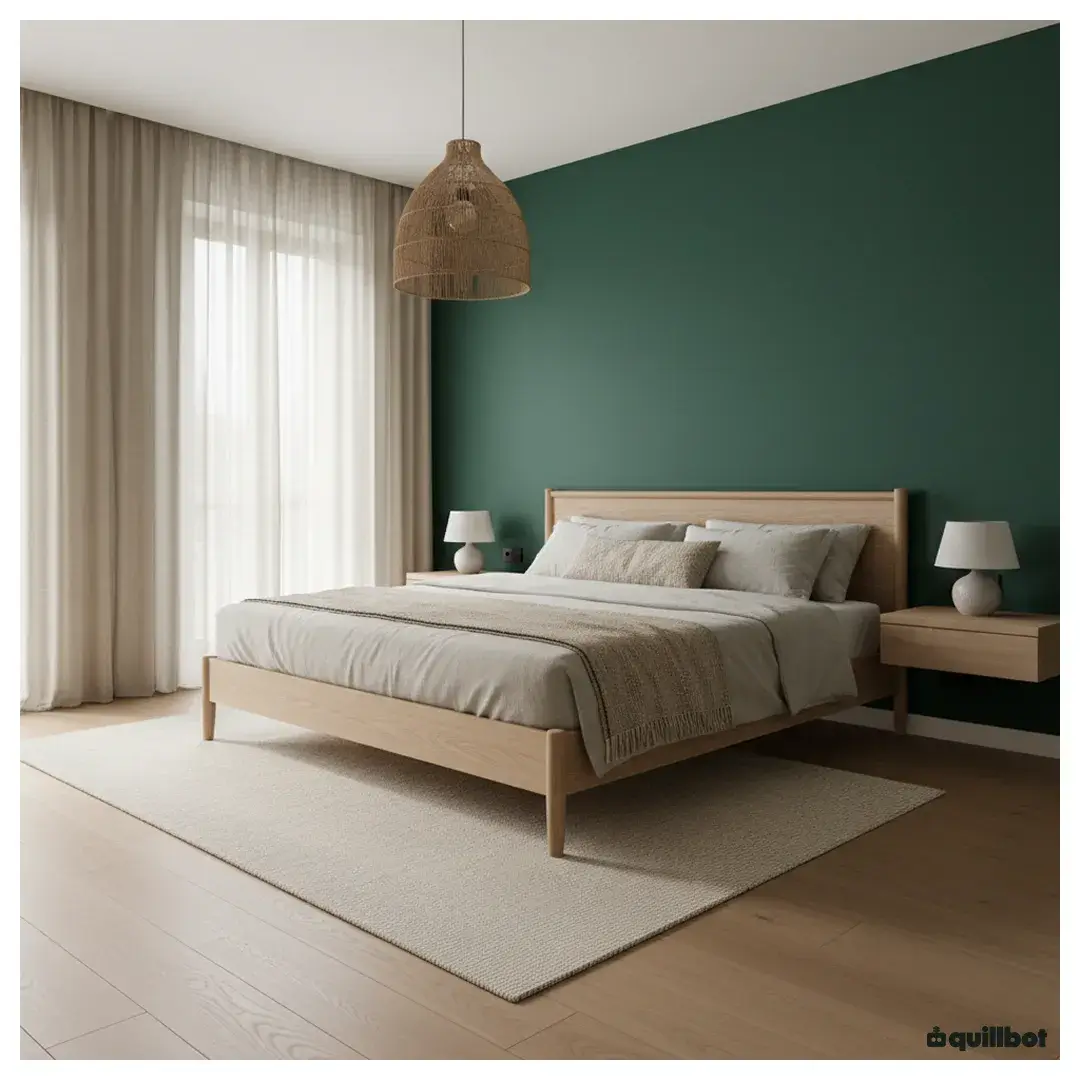 chambre couleur vert