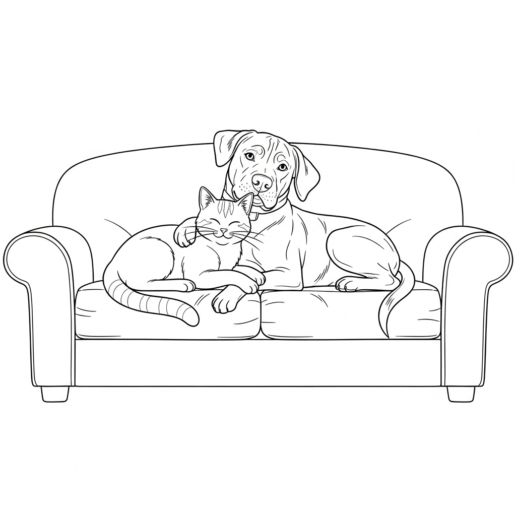 coloriage chien enfant