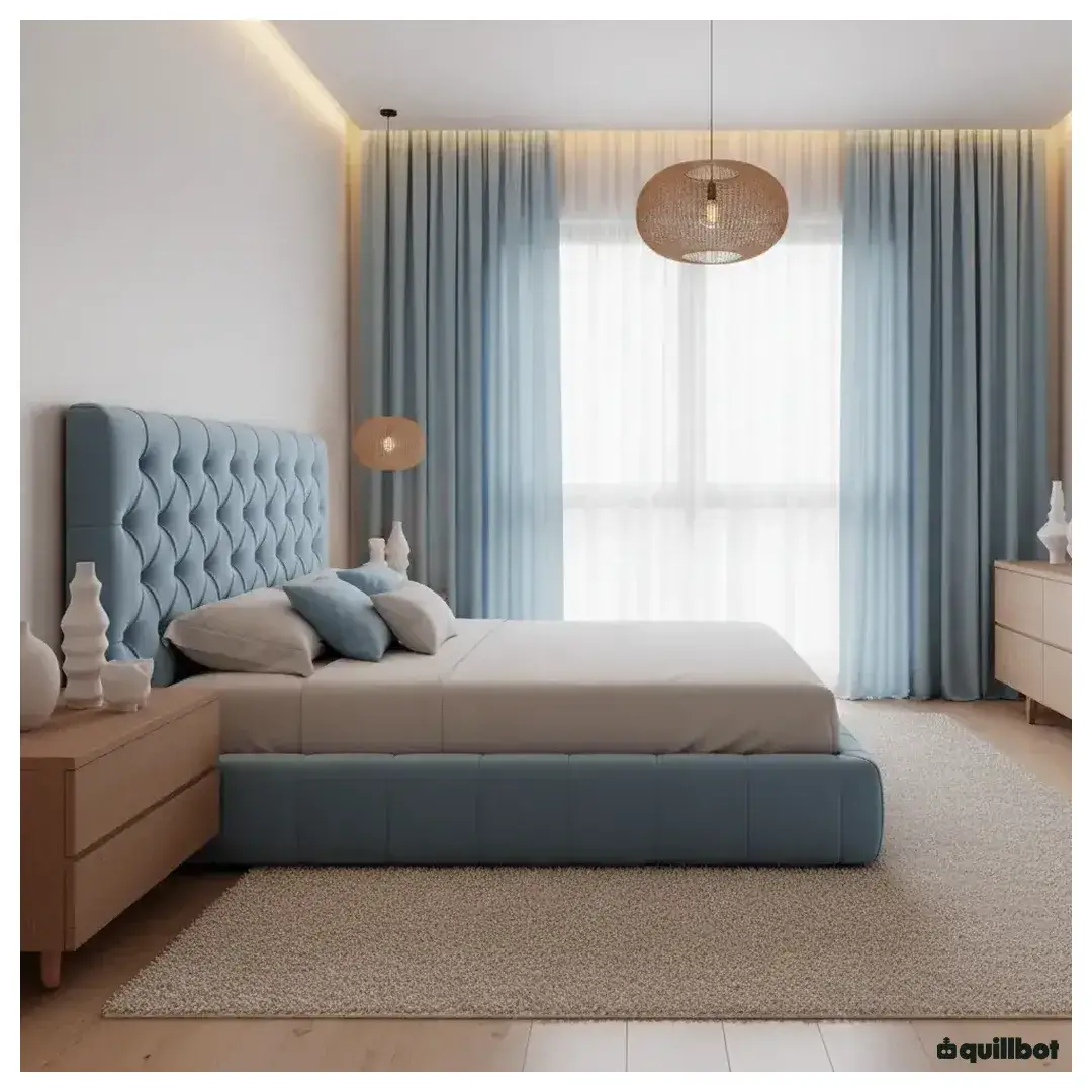 couleur bleu layette chambre a coucher