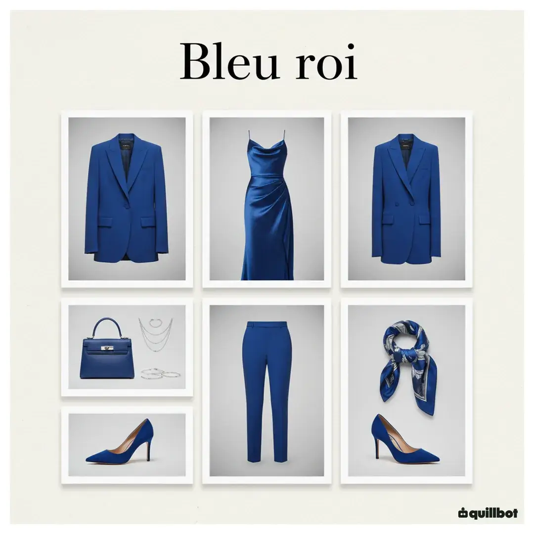 couleur bleu roi mode