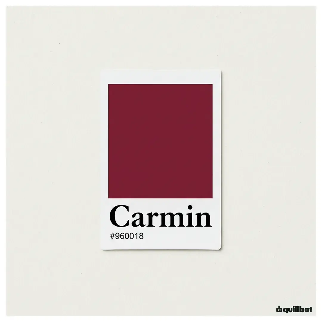 couleur carmin