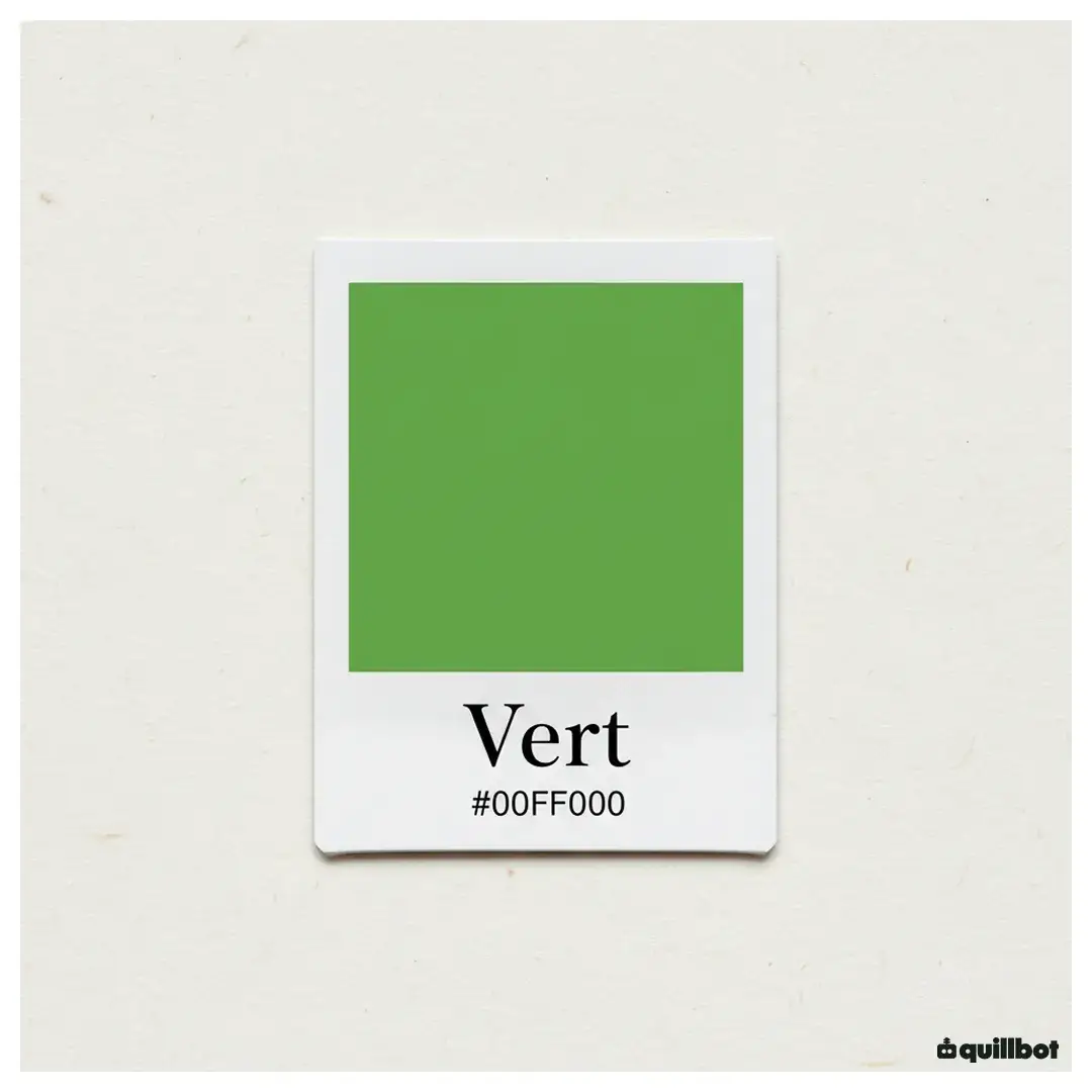 couleur vert