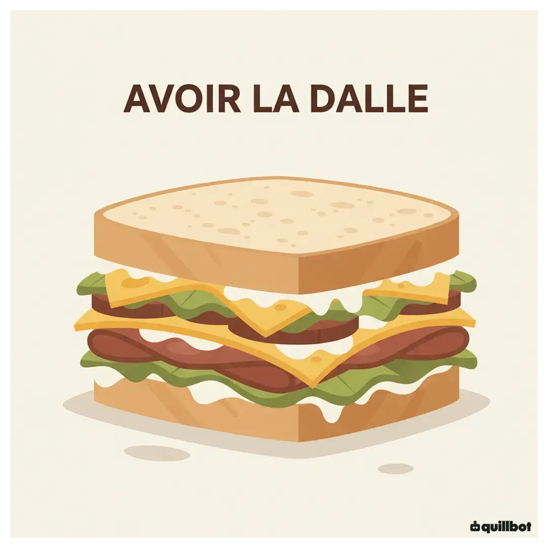 expression avoir la dalle