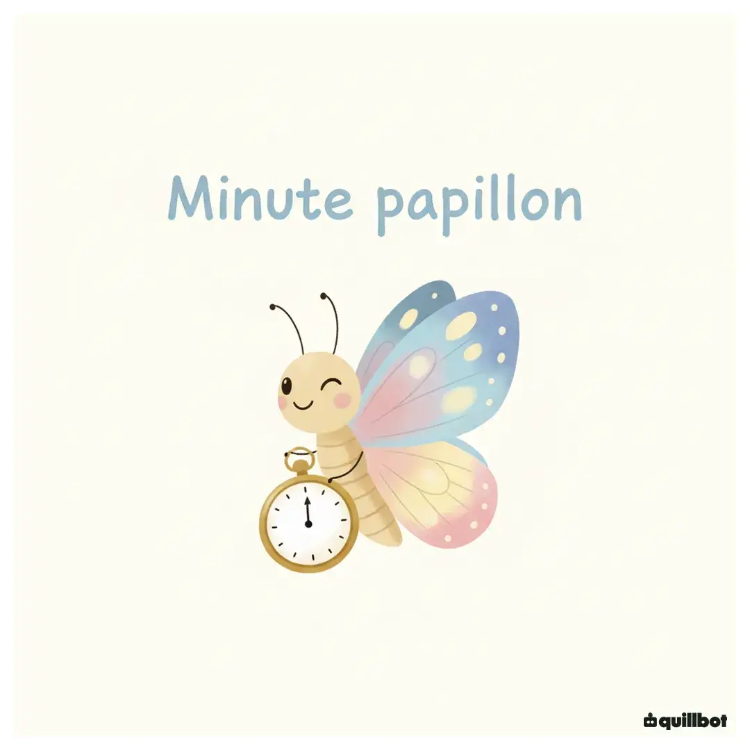 expression minute papillon