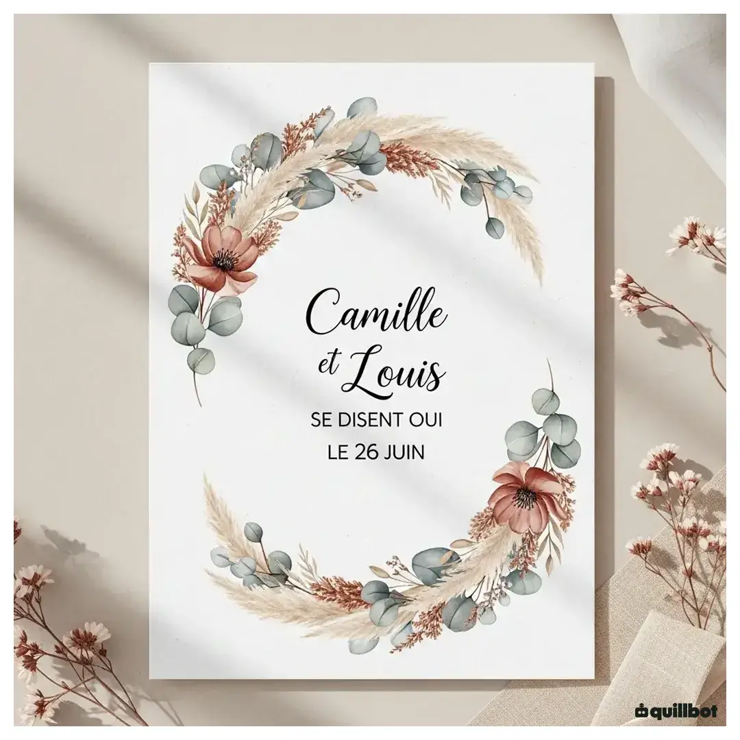 faire part mariage original