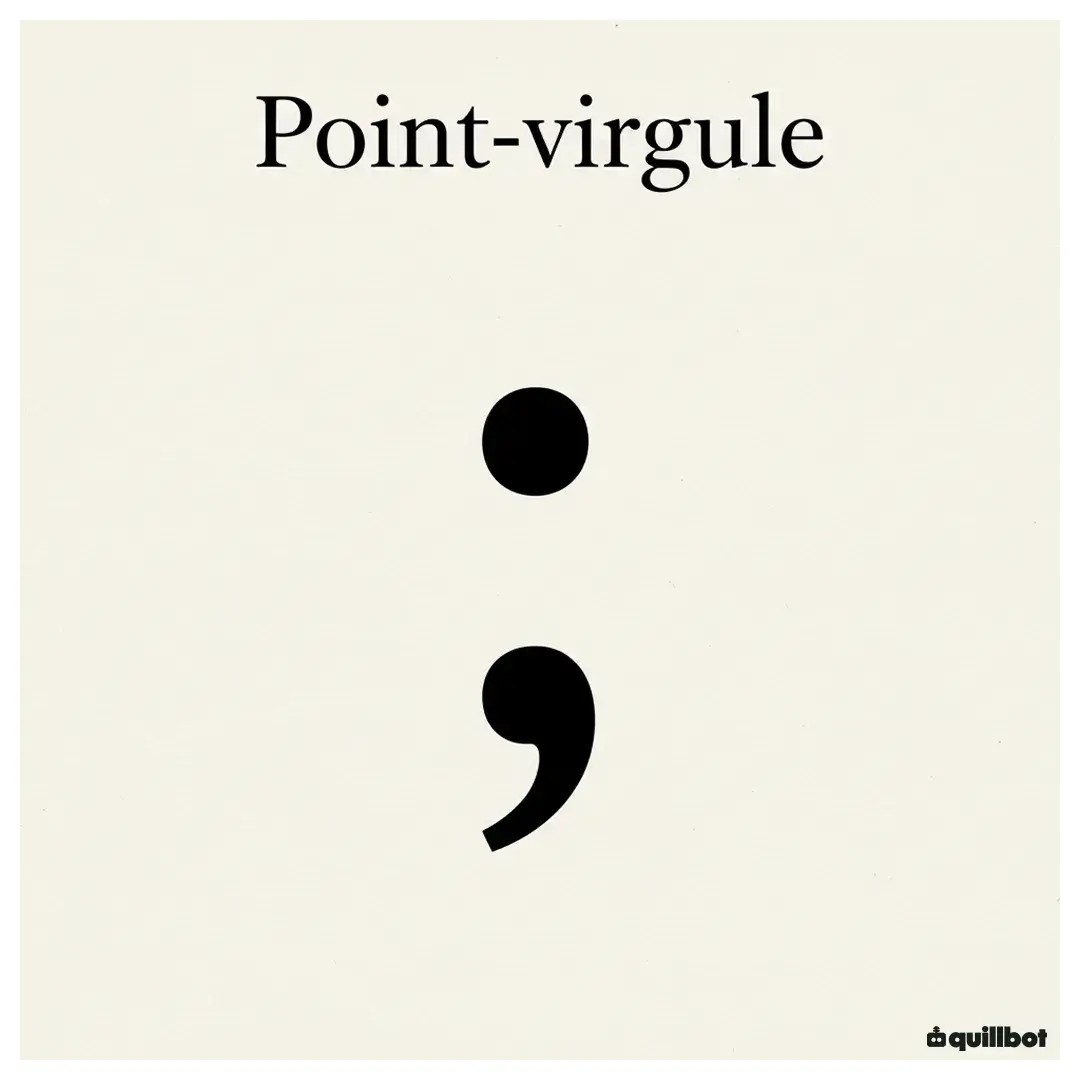 point virgule ponctuation
