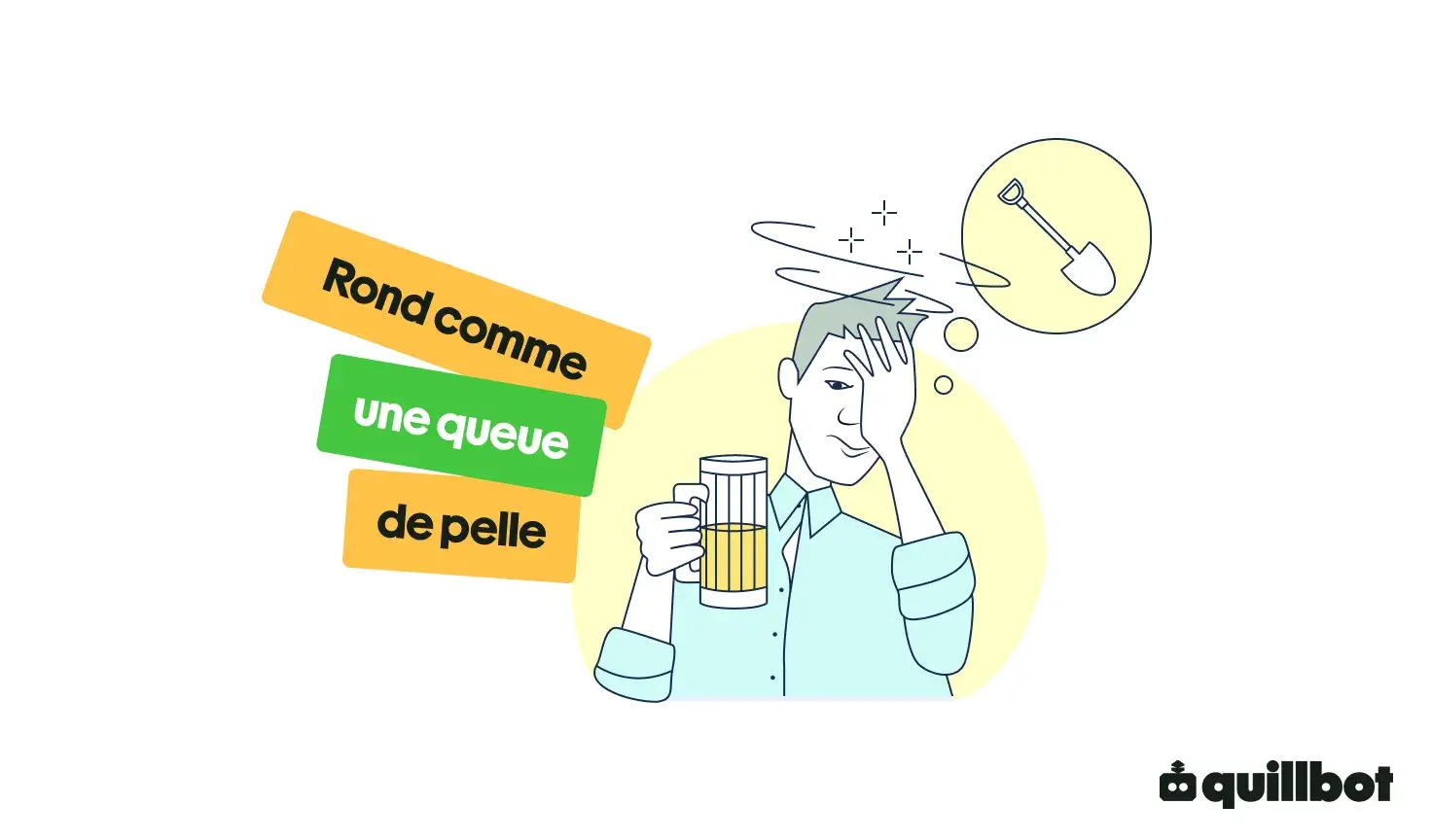 rond comme une queue de pelle