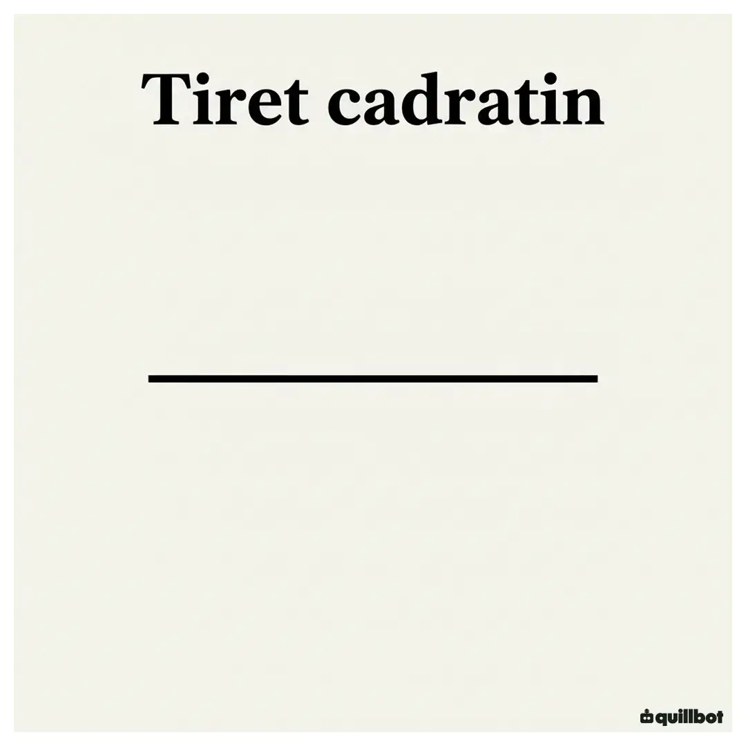 tiret cadratin ponctuation