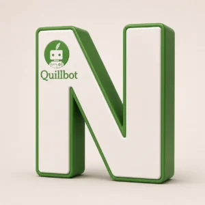 IMAGE : La lettre N créée par le générateur d’images de Quillbot
